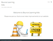 Tablet Screenshot of bouncelearningkids.com